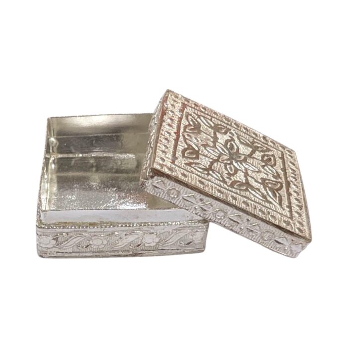 Silver Box - Square | Chandi ki Dabbi