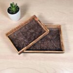 2 serving trays set - Great Idea for Diwali Gifts in Canada and the USA