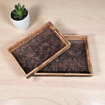 2 serving trays set - Great Idea for Diwali Gifts in Canada and the USA