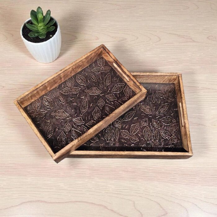 2 serving trays set - Great Idea for Diwali Gifts in Canada and the USA