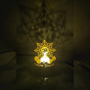 Amazing shadow diya with OM | Led Light / Tea light candle holder