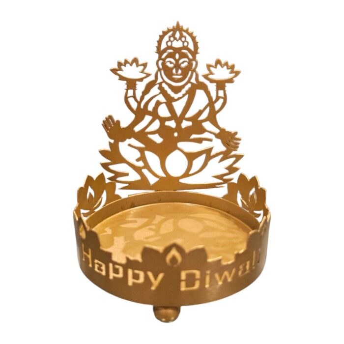 Shadow diya with Lakshmi