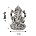 Dimensions of Silver Plated Idol