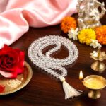 Crystal Sphatik Japa Mala 8 mm Beads | 108+1 bead Sphatik mala