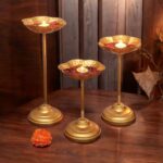 Tealight and Floating Flower Urli Bowl Showpiece Set