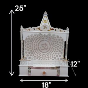 Dimensions of the Pooja Mandir for home | Acrylic Mandir for home