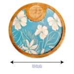 Dimensions of the 1 bowl snacks serving platter | Diwali Gift Idea | Christmas Gift