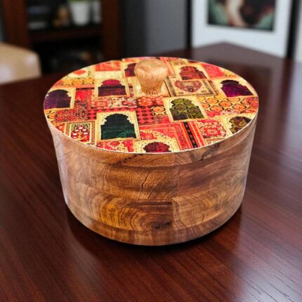 Wooden Roti Box - Mexican Tortilla holder | Unique handmade Gift for Diwali