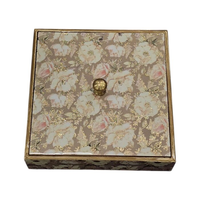 Top lid with stylish print and enamel coating