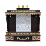 Brown wooden temple for home | Pooja Mandir for Home