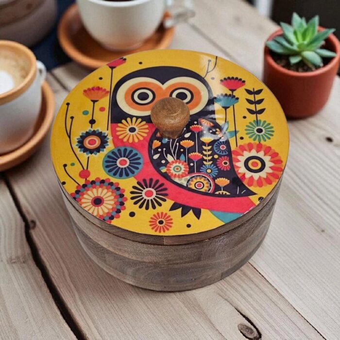 Handcrafted Wooden Roti Box | Indian Chapati Mexican Tortilla Holder