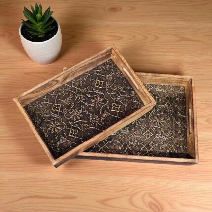 2 serving trays set - Great Idea for Diwali Gifts in Canada and the USA