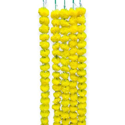 Yellow marigold string | Heavy flowers | 48 inch | 5 pc set