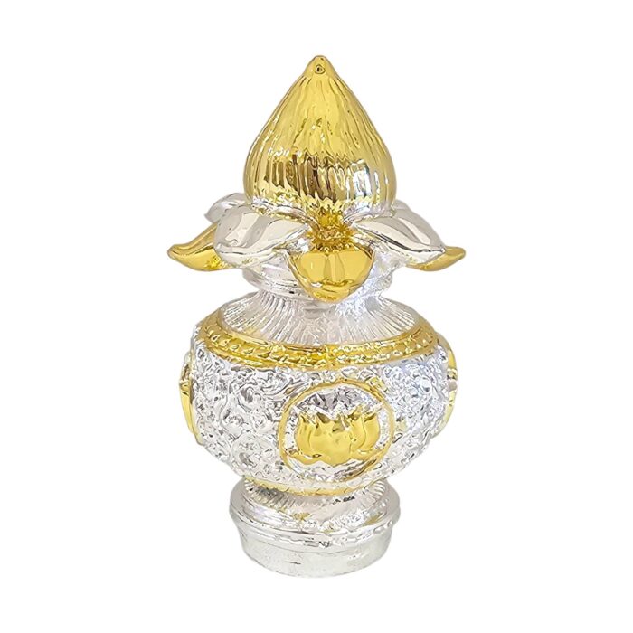 Auspicious Vastu Kalash - Pure Gold and Silver Plated | Dual tone finish - Image 4