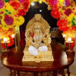 Pure gold plated Saraswati Idol | Saraswati on Throne | Great Diwali Gift and Decor