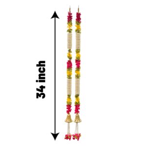 Dimensions of artificial flower strings