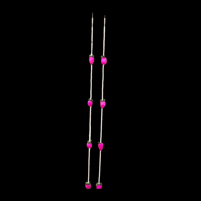 Stunning pair of lotus pearl strings - 60 inch length | Great Diwali Decorations