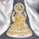 Dual tone Gold Silver Plated Lakshmi Idol - 3 inches | Great Diwali Gift