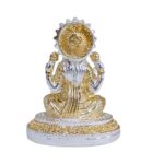 Back profile view of Small lakshmi idol