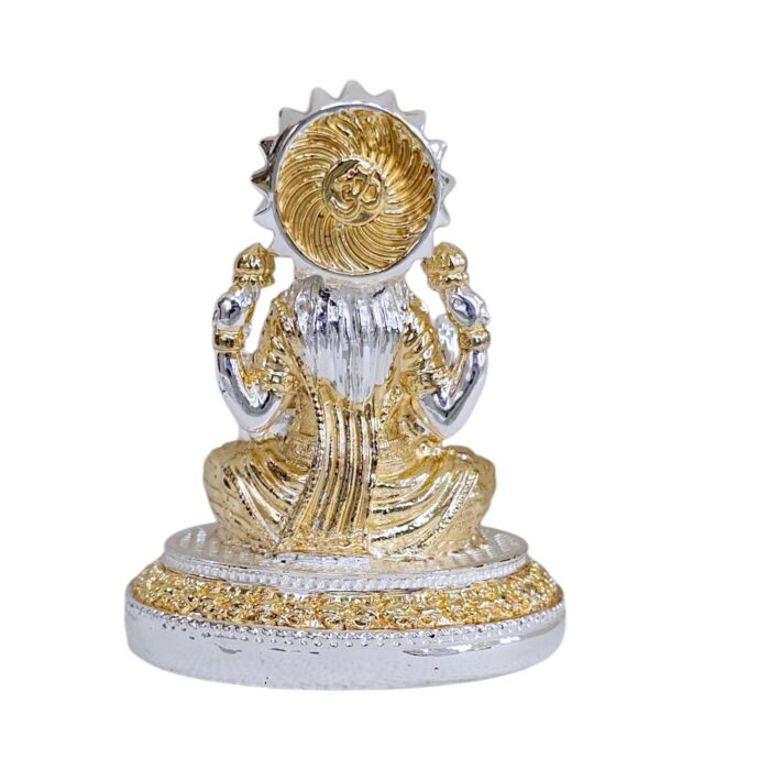 Back profile view of Small lakshmi idol