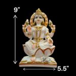 Dimensions of Lakshmi Statue made from Marble