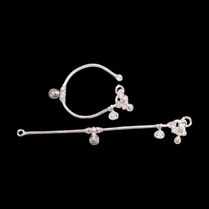 Pure Silver Anklet pair - 5 inch | Pure Silver Anklet for Baby Pure Silver Anklet pair - 5 inch | Pure Silver Anklet for Baby