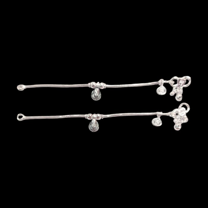 Pure Silver Anklet pair - 5 inch | Pure Silver Anklet for Baby Pure Silver Anklet pair - 5 inch | Pure Silver Anklet for Baby