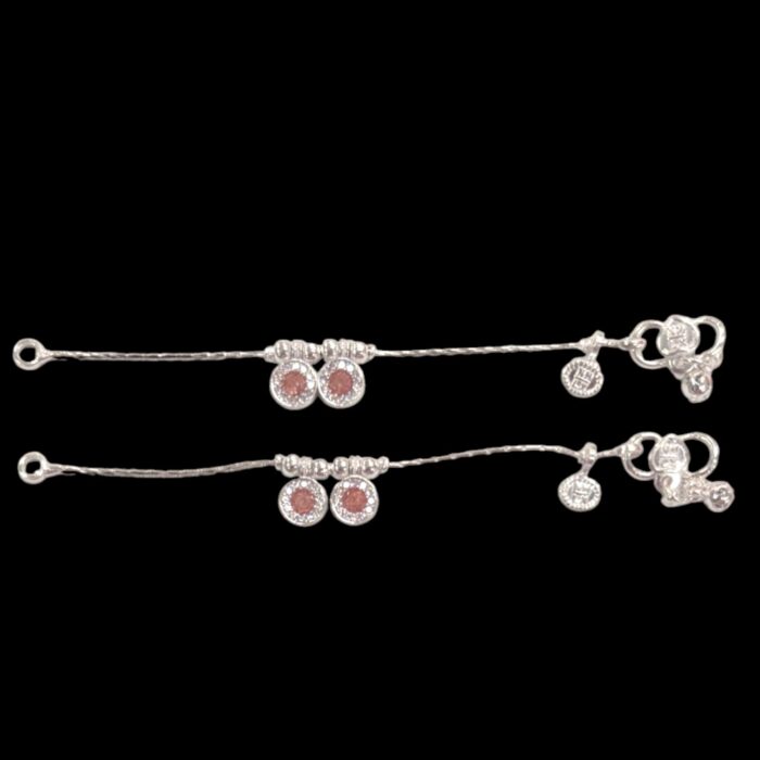 Pure Silver Anklet pair - 5 inch | Pure Silver Anklet for Baby Pair of Pure Silver Anklet pair - 5 inch | Pure Silver Anklet for Baby