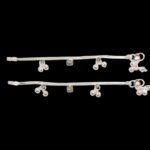 Pair of Pure Silver Anklets - 5.5 inch | Pure Silver Anklet for Baby