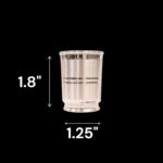 Pure Silver Glass | 1.8 inch pure silver glass - Image 3