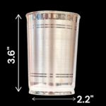 Pure Silver Glass | 3.6 inch pure silver glass - Image 3