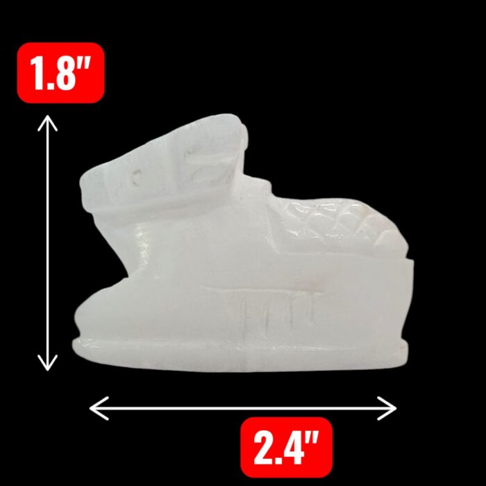 PXL_20251027_205137923 (1).jpg 2.5 Inches White Marble Nandi Cow Idol | Nandi Statue for Home Temple - Image 2