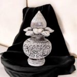 Auspicious Kalash for Diwali Gift | Silver oxidized finish