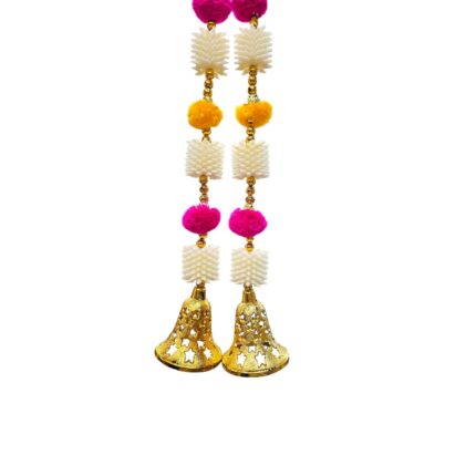 Close up of Decorative Artificial flower strings for Diwali Decor