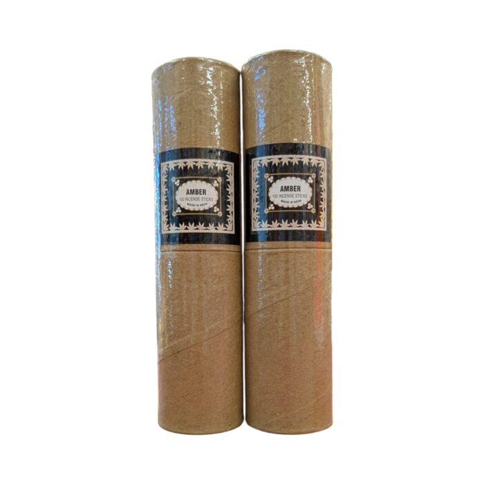 Photoroom-20251023_135606_3.jpg Incense Sticks – Amber | Hand rolled | Set of 2 Boxes with 200 Sticks - Image 3