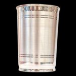 Pure Silver Glass | 3.6 inch pure silver glass