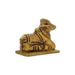 2 Inches Brass Nandi Cow Idol | Nandi Statue for Home Temple - Image 3