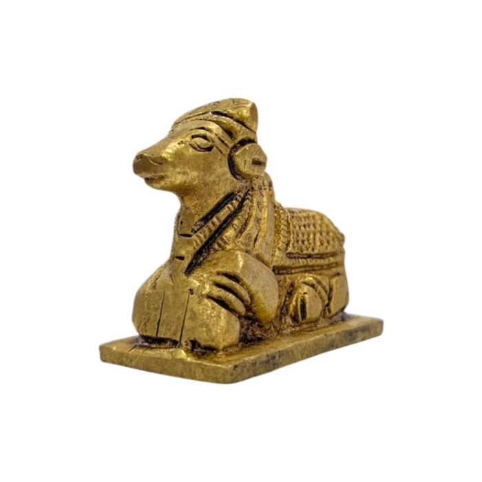 Photoroom-20251027_163750_3.jpg 2 Inches Brass Nandi Cow Idol | Nandi Statue for Home Temple - Image 6