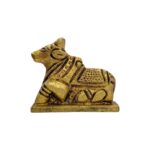 2 Inches Brass Nandi Cow Idol | Nandi Statue for Home Temple - Image 5