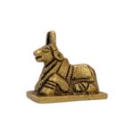 1.8 Inches Brass Nandi Cow Idol | Nandi Statue for Home Temple - Image 6