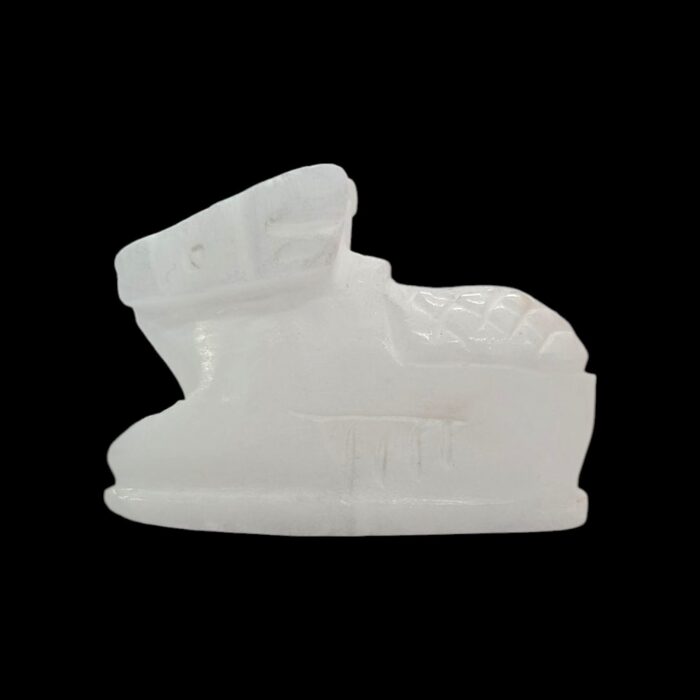 Photoroom-20251027_175348_5.jpg 2.5 Inches White Marble Nandi Cow Idol | Nandi Statue for Home Temple - Image 7