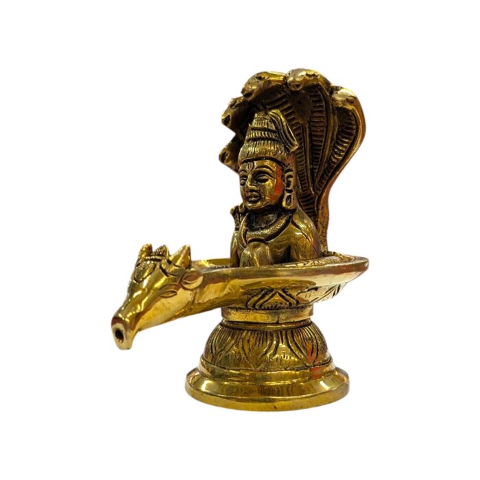 Photoroom-20251027_182035_6.jpg Nandi Shivling Brass Statue | Shiva lingam with Nagraj in Brass - Image 5