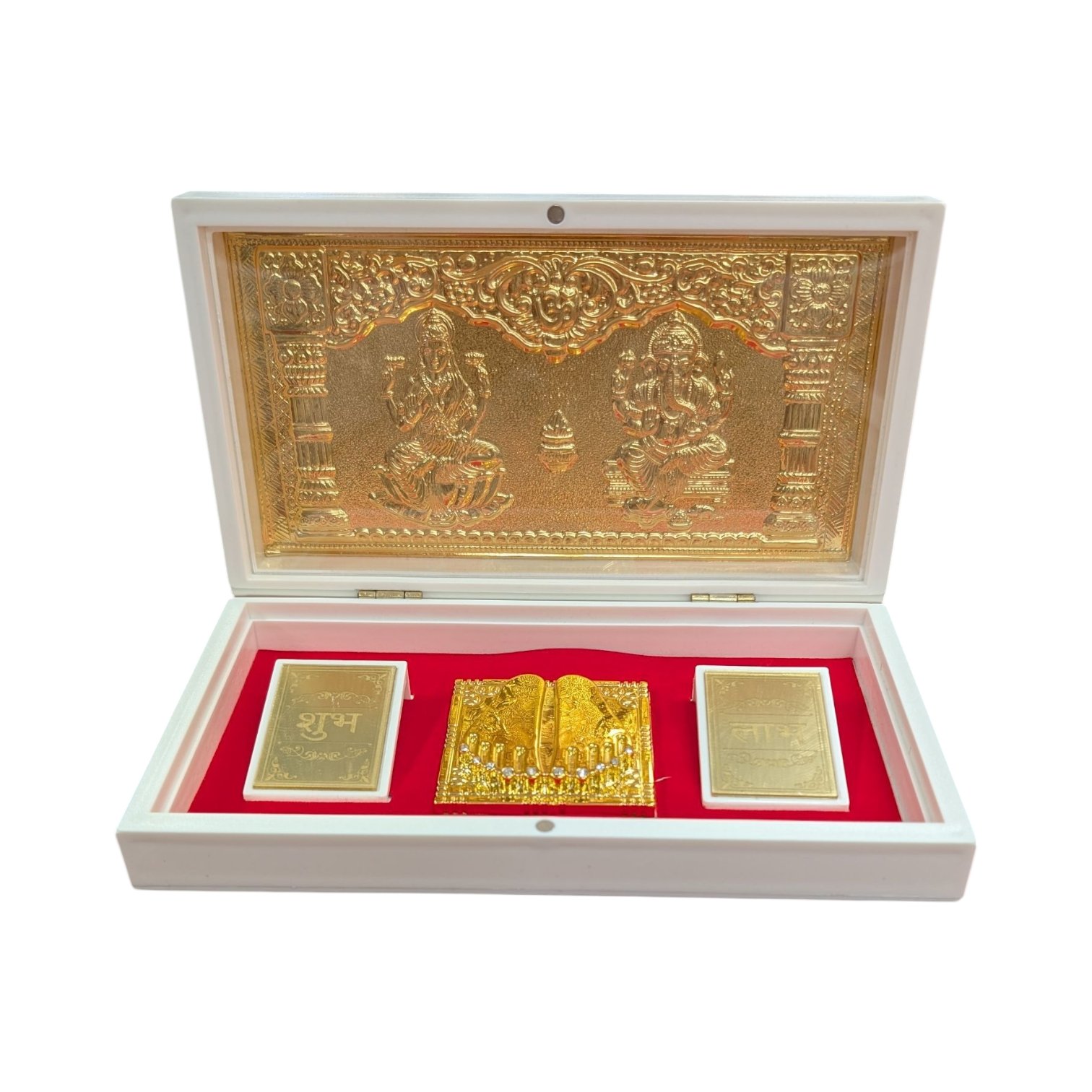 Photoroom-20251028_140606_4.jpg Gold Plated Divinity gift Box - Lakshmi Ganesh - Image 1