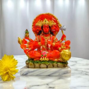 Panchmukhi Hanuman Idol - 5 inch | Poly stone