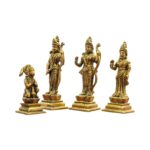 Side profile view of Ram Darbar Idol set