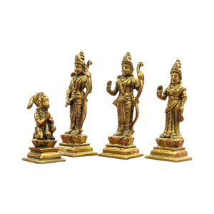 Side profile view of Ram Darbar Idol set