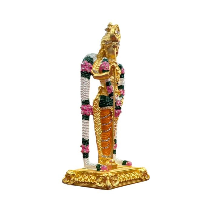 Lord Murugan Statue - Large - Golden Matt - Image 3