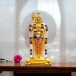 Lord Murugan Statue - Large - Golden Matt