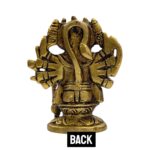Brass Panchmukhi Hanuman Statue – 3.5 inch - Image 6