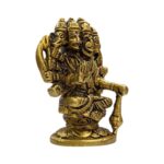 Brass Panchmukhi Hanuman Statue – 3.5 inch - Image 4